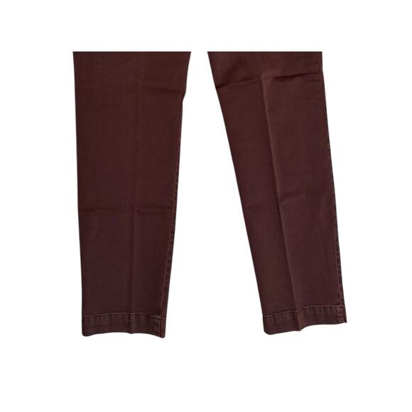 Entre Amis NEW Men's Size 34 Burgundy Twill Distressed Chino Pants 34x29 - Picture 6 of 10